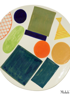 Block And Line Platter