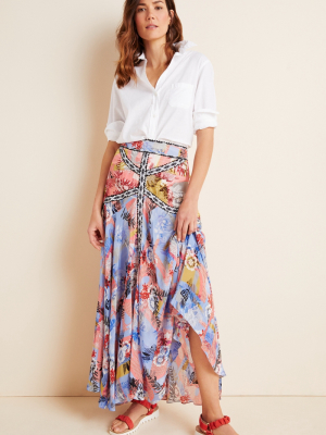 Taylor Embroidered Maxi Skirt