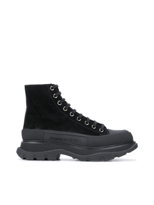 Alexander Mcqueen Tread Slick Lace-up Boots