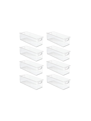 Mdesign Stackable Storage Bin For Dvds, Video Games, Accessories, 8 Pack