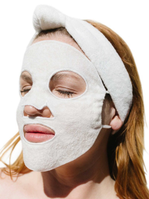 Pure Luxury Organic Reusable Sheet Mask With Matching Spa Headband