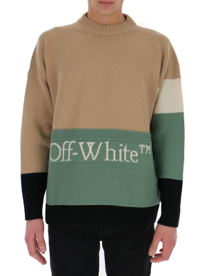 Off-white Colour-block Knitted Sweater