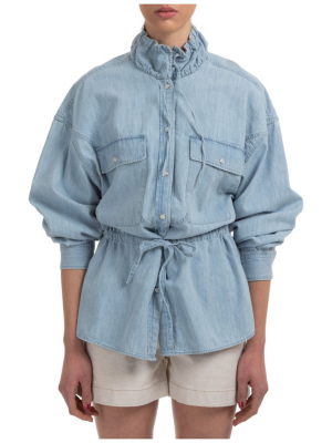 Isabel Marant Étoile Drawstring Detail Denim Shirt