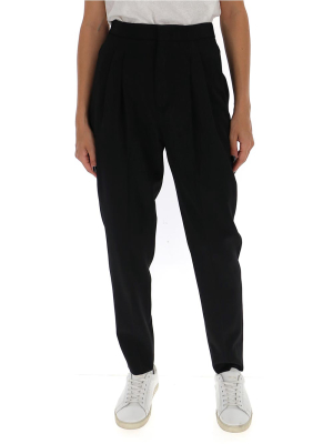 Saint Laurent Pleated High-rise Pants