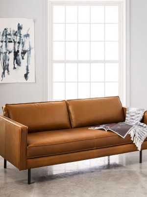 Axel Leather Sofa (76")