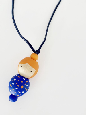 Marcela Homrich- Wooden Doll Necklace