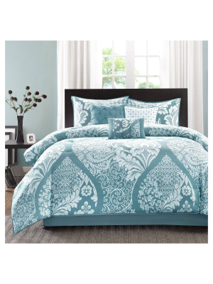 Adela 7 Piece Cotton Printed Comforter Set