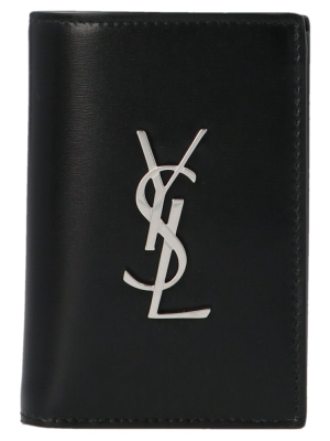 Saint Laurent Logo Plaque Bi-fold Wallet