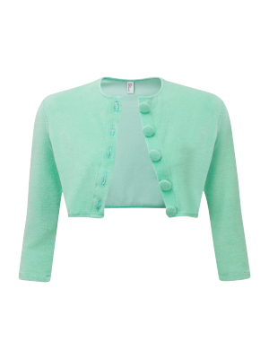 Seafoam Terry Cardigan