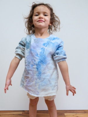 Kids Baby Fond Sweatshirt In Ink Marble By Rachel Comey