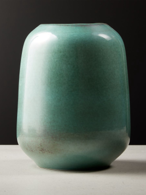 Circa Metallic Aqua Vase