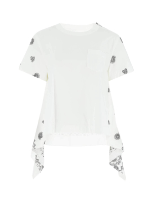 Sacai Motif-printed Crewneck T-shirt