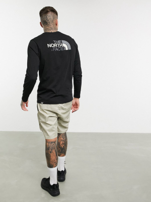 The North Face Easy Long Sleeve T-shirt In Black