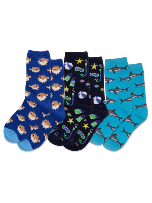 Kid's Pufferfish Crew Socks