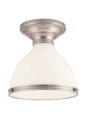 Randolph 1 Light Semi Flush Satin Nickel