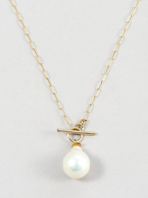 Pearl & Toggle Necklace