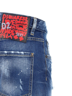 Dsquared2 Cropped Distressed Jeans