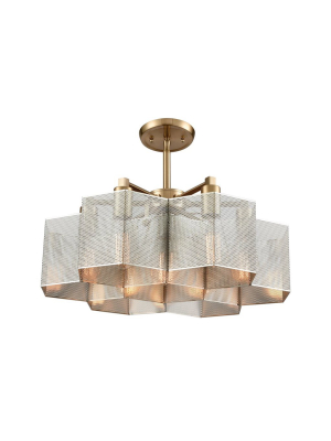 Compartir 7 Pendant In Polished Nickel & Satin Brass Design By Bd Fine Lighting