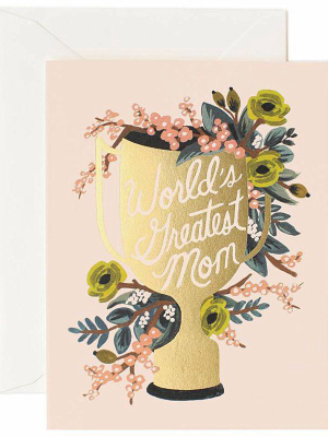 World's Greatest Mom Greeting Card