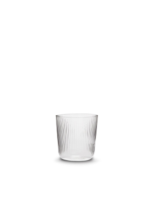 Luisa Vino Glass In Millerighe (set Of 2)