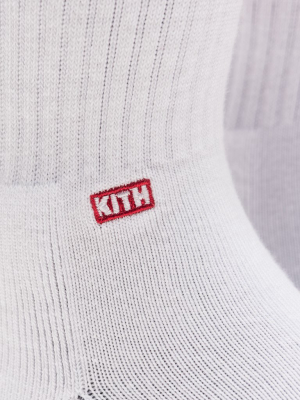 Kith Classics X Stance Fall '18 Crew Sock - White / Red