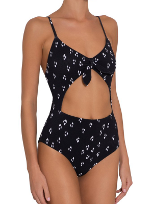 Eberjey Animal Spot Alexia One Piece - Black/white