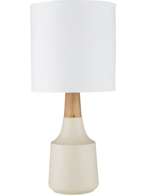 Keaton Table Lamp Ivory/white/tan