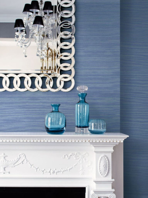 Coastal Hemp Wallpaper In Carolina Blue From The Texture Gallery Collection By Seabrook Wallcoverings