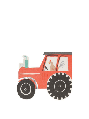 On The Farm Tractor Napkins (x 16)