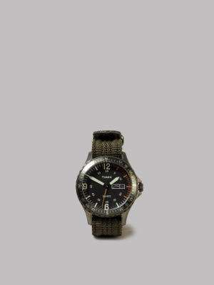 Timex Archive Navi Land (titanium / Black Dial / Olive)