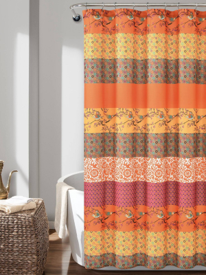 Royal Empire Shower Curtain Orange - Lush Décor