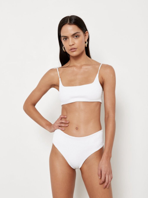 Alice Top - Eco White Rib