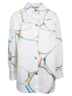 Stella Mccartney Marble Print Denim Jacket