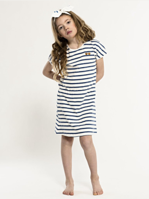 Pop Dress Ss Stripe Glasses