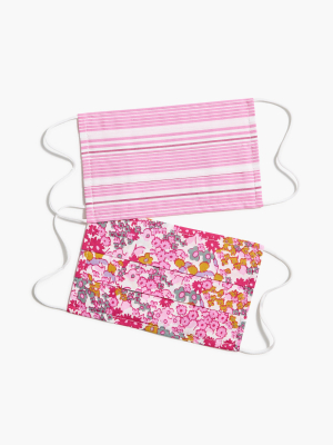 Girls' Pack-of-two Nonmedical Face Masks In Mixed Prints