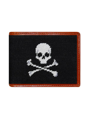 Jolly Roger Needlepoint Bi-fold Wallet