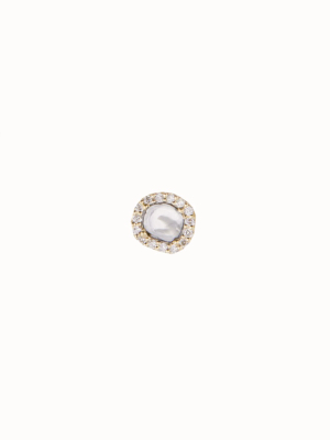 Grey Diamond & Diamonds Stella Earring (single)