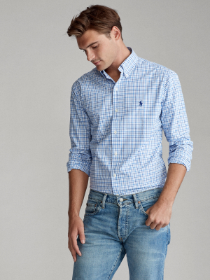 Plaid Poplin Shirt