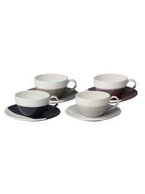 Coffee Studio Cappuccino Cup & Saucer (set Of 4)