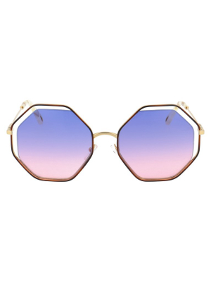 Chloé Eyewear Poppy Octagonal Frame Sunglasses