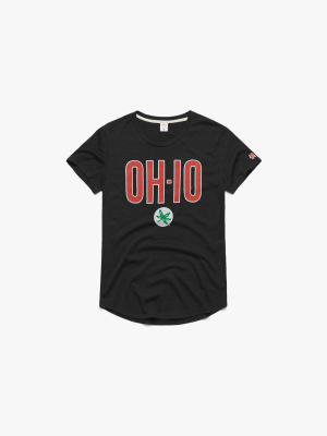 Women's Oh-io Buckeye Leaf