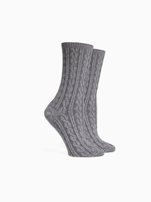 Women's Cable Knit Socks