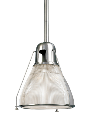 Hudson Valley Lighting Haverhill Pendant - Polished Nickel & Clear Prismatic