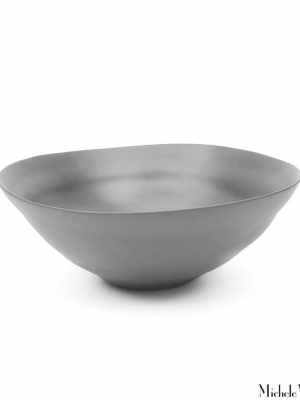 Matte Porcelain Cereal Bowls Grey Set Of 4