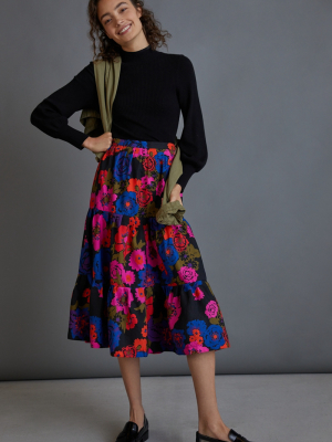 Cindy Tiered Midi Skirt