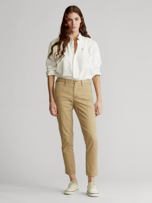 Stretch Cotton Straight Pant