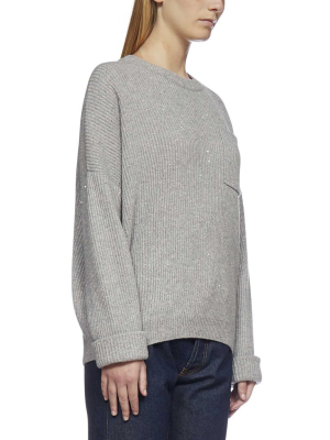 Brunello Cucinelli Ribbed Knit Jumper