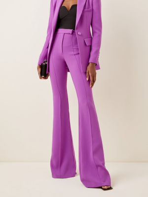 Rene Stretch Crepe Flared Trousers