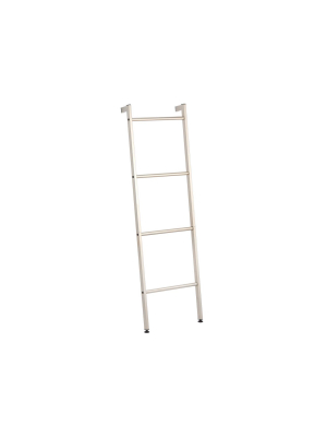 Mdesign Metal Free Standing Towel Bar Storage Ladder, 4 Levels
