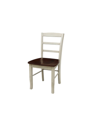 Set Of 2 Madrid Ladderback Chairs - International Concepts